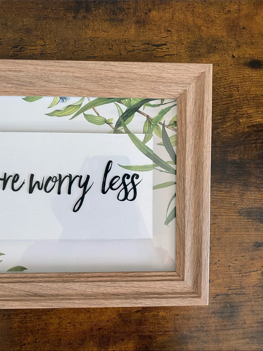 “Pray More Worry Less” Wall Decor